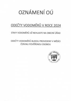 odečty vodoměru
